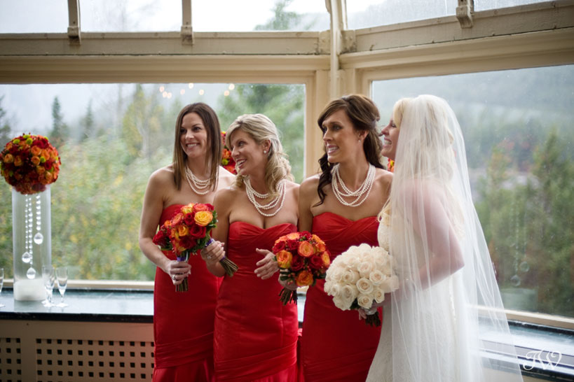 Banff-Springs-Wedding-Photographs-bride-and-bridesmaids