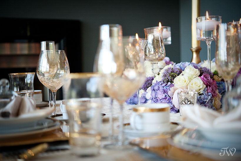 Azuridge wedding table captured by Tara Whittaker Photography