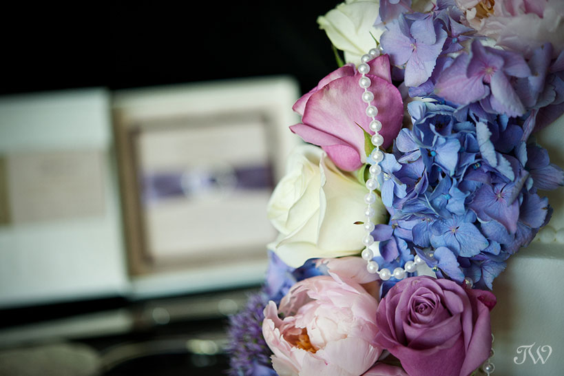 purple wedding flowers captured by Tara Whittaker Photography