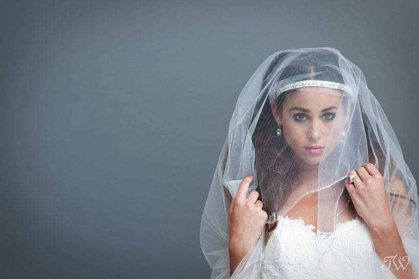 bride in a veil captured by Tara Whittaker Photography