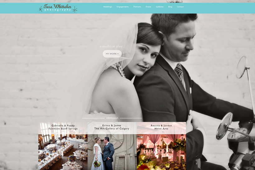 New Calgary Wedding Photography website - couple on a Vespa