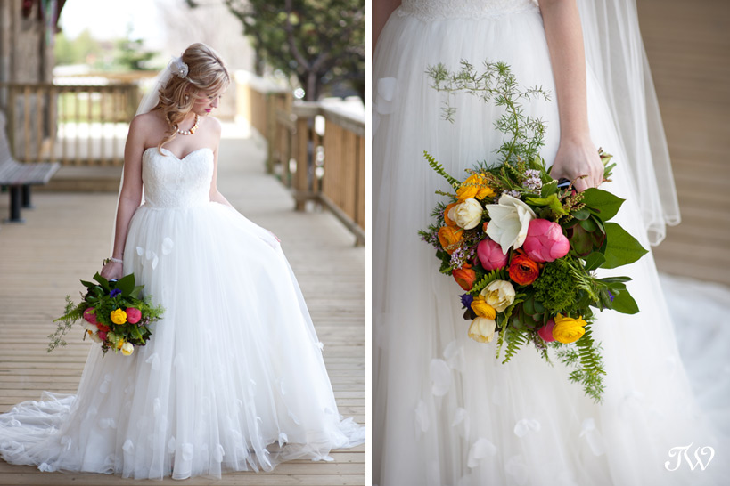 spring bouquet with peonies captured by Tara Whittaker Photography