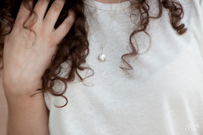 pearl necklace captured by Tara Whittaker Photography