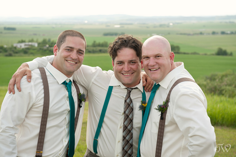 groom with his groomsmen captured by Tara Whittaker Photography