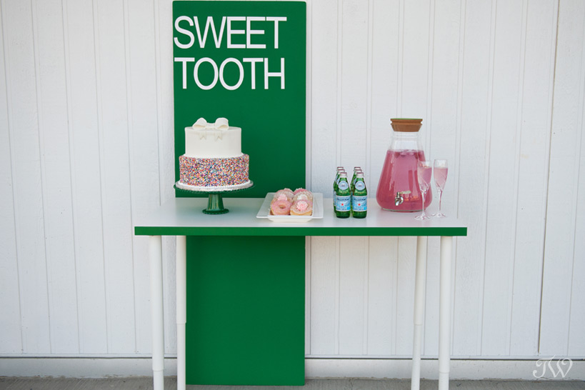 preppy dessert table captured by Tara Whittaker Photography