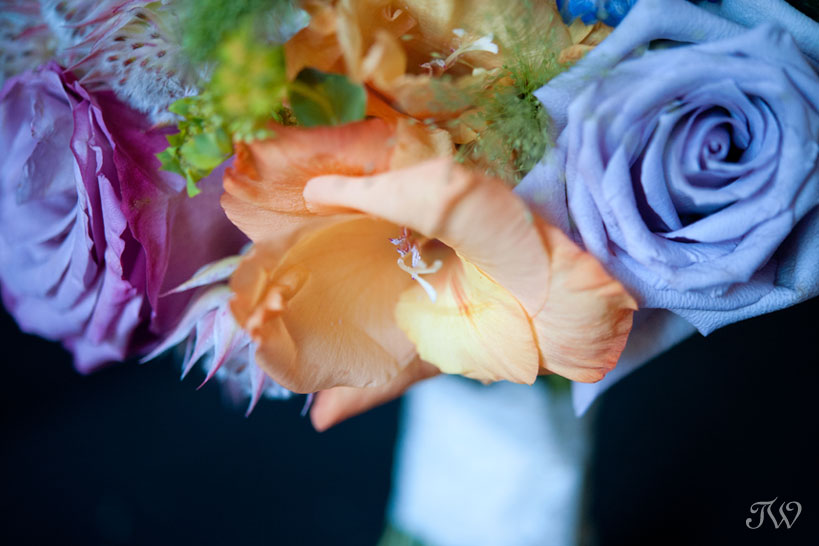 gladiolus in a bridal bouquet captured by Tara Whittaker Photography