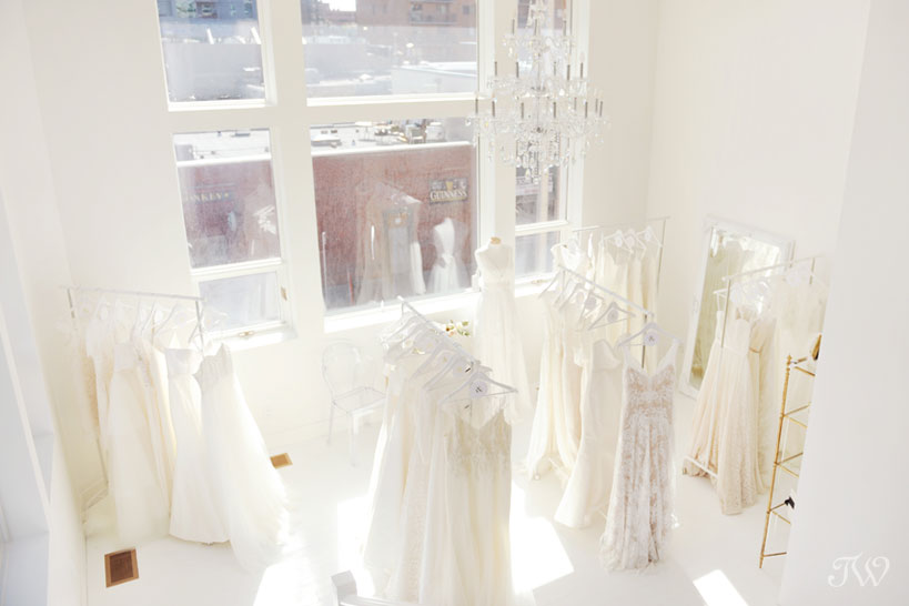 wedding gowns at Pearl & Dot captured by Tara Whittaker Photography