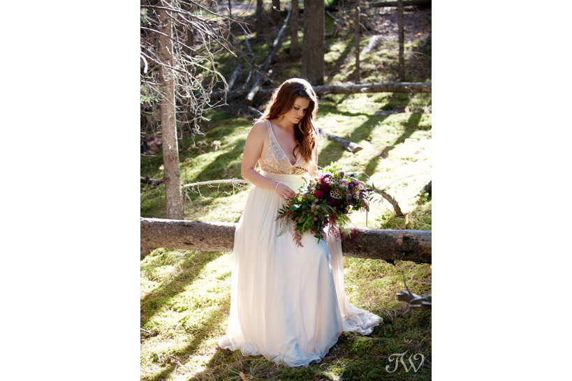 bride captured by Banff wedding photographers