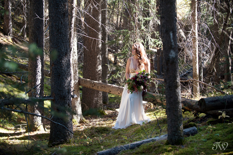 Banff bride in a Truvelle gown captured by Tara Whittaker Photography