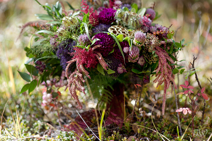 bridal bouquet for a fall wedding captured by Tara Whittaker Photography