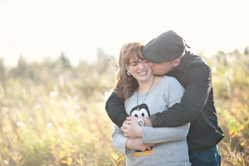 Fish Creek Park engagement session captured by Tara Whittaker Photography