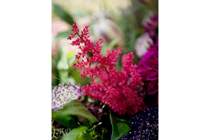 astilbe in an autumn wedding bouquet captured by Tara Whittaker Photography