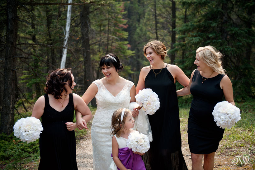 bride and her bridesmaids captured by Tara Whittaker Photography