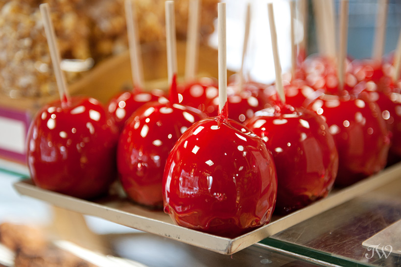 candy apples at Mountain Chocolates captured by Tara Whittaker Photography