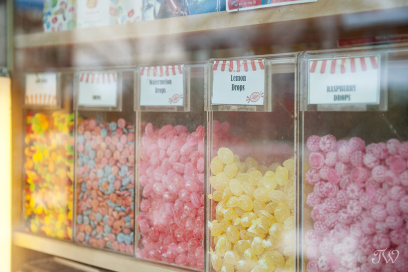 Banff candy store captured by Tara Whittaker Photography