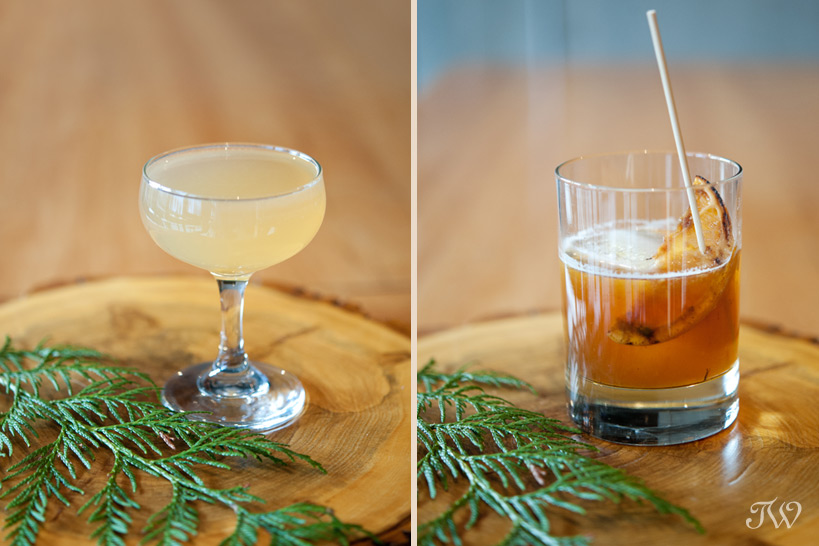 cocktails from Bar C in Calgary captured by Tara Whittaker Photography