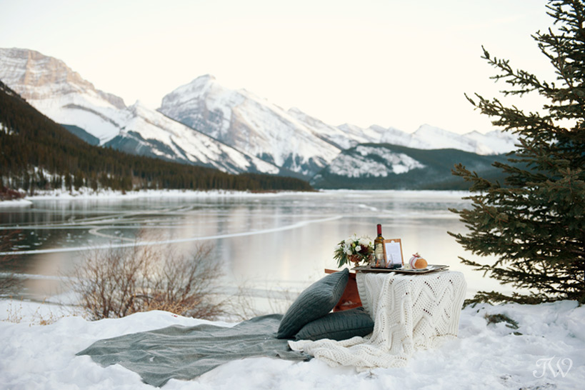 winter picnic captured by Tara Whittaker Photography