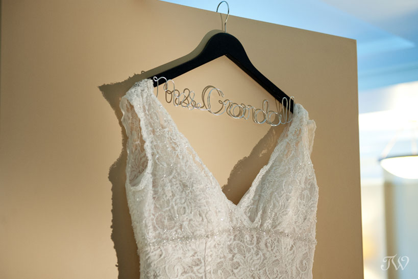 Bride's gown captured by Calgary wedding photographer Tara Whittaker