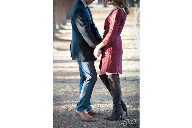 unique engagement photos in Calgary captured by Tara Whittaker Photography