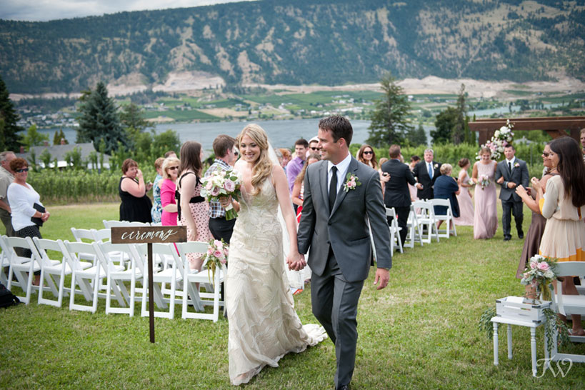 newly married couple at their Kelowna wedding captured by Tara Whittaker Photography