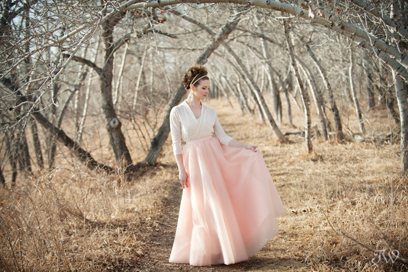 bride wearing a tulle skirt from Adorn Boutique captured by Tara Whittaker Photography