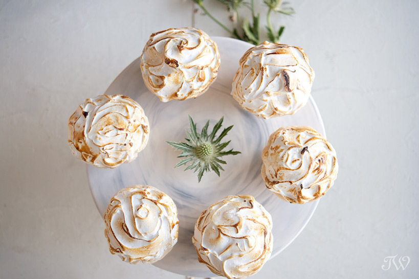 lemon meringue pies from Crave captured by Tara Whittaker Photography