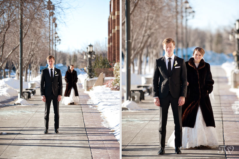 First look captured by Calgary wedding photographer Tara Whittaker