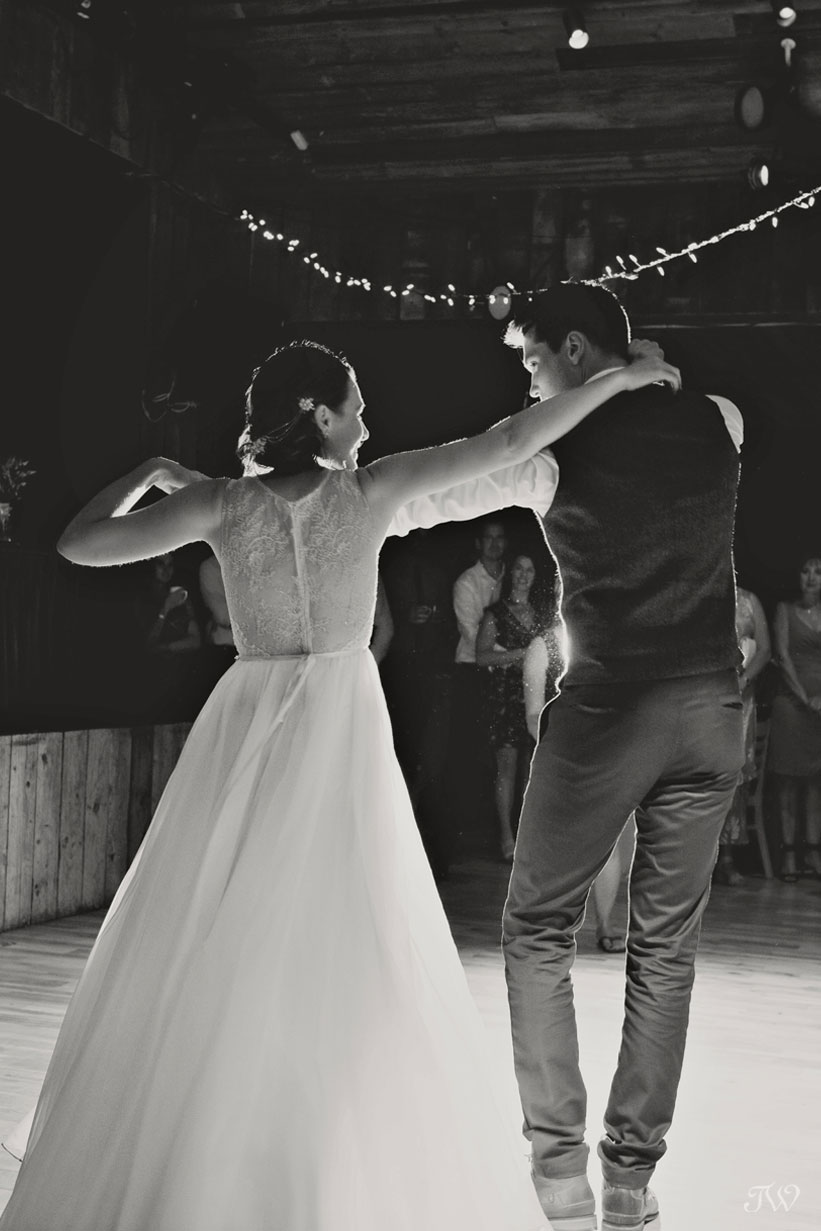 first dance at Cornerstone Theatre wedding captured by Tara Whittaker Photography