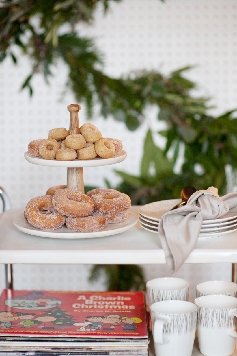 donuts for a mid century modern Christmas captured by Tara Whittaker Photography
