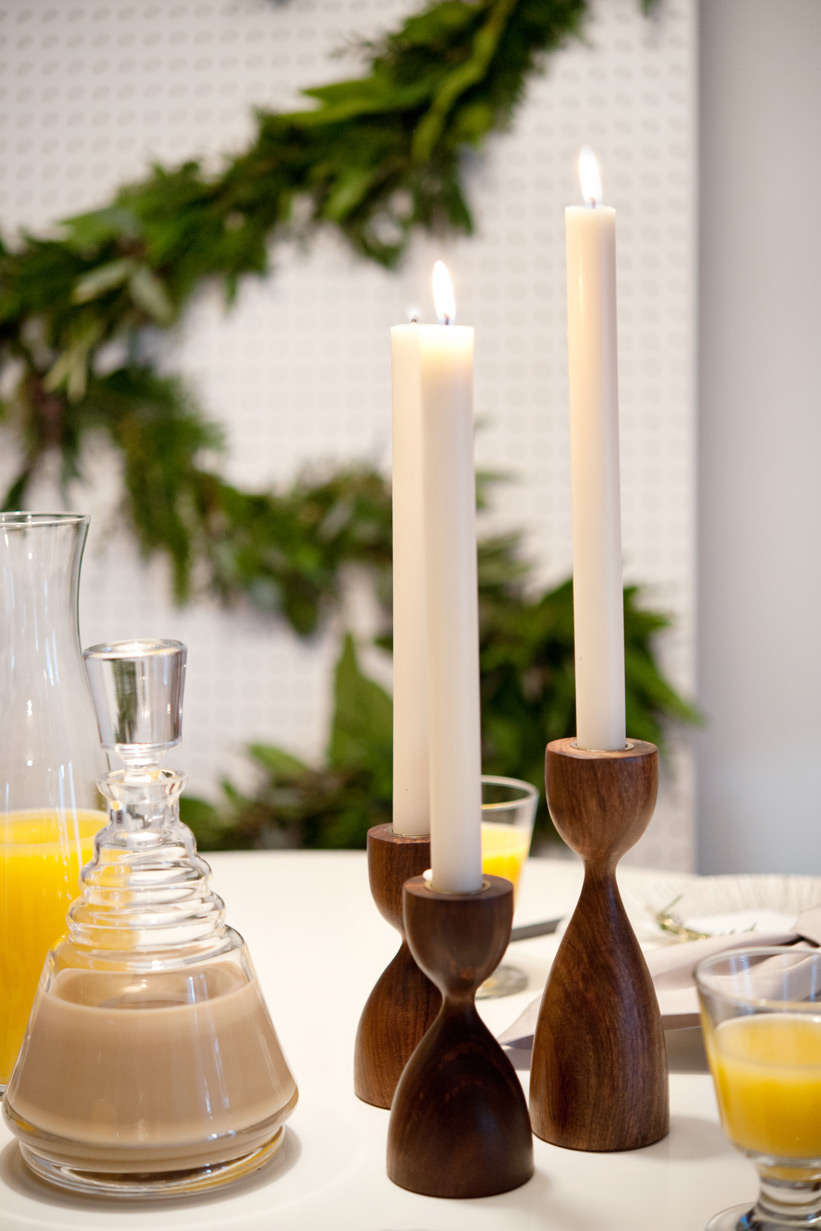 hosting a mid century modern Christmas with Crate & Barrel