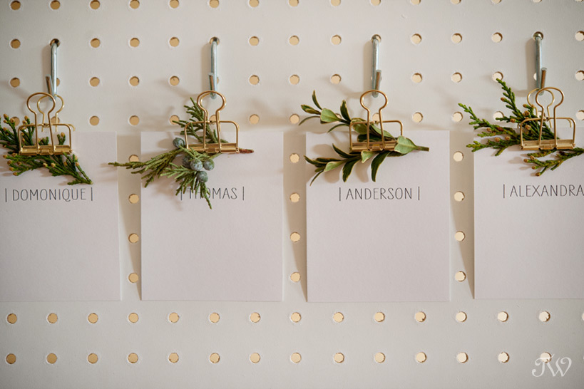 place cards from Modern Pulp for a mid century modern Christmas
