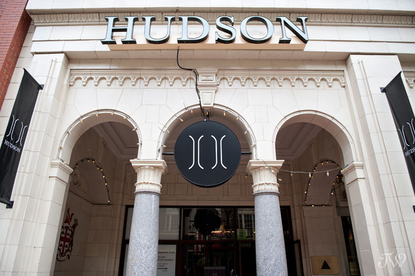 Hudson Bay arches on Stephen Avenue Calgary captured by Tara Whittaker Photography