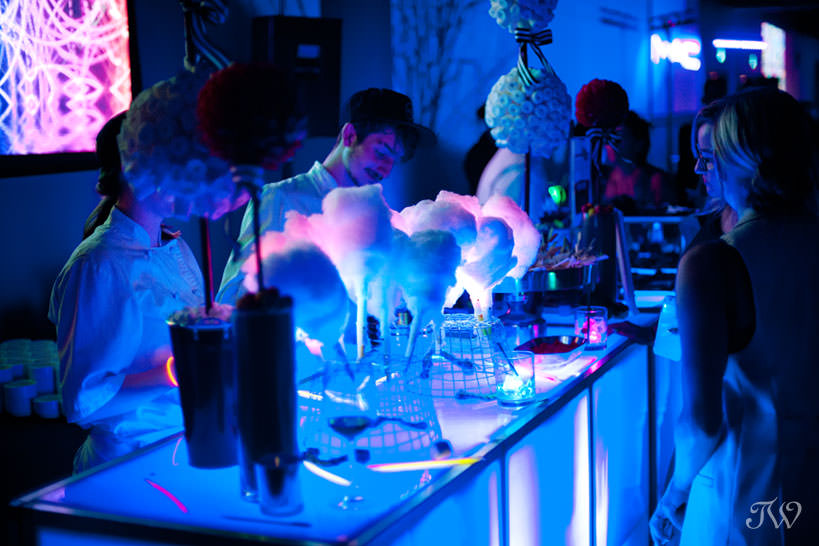 Neon candy bar at opening night of Hudson, captured by Tara Whittaker Photography