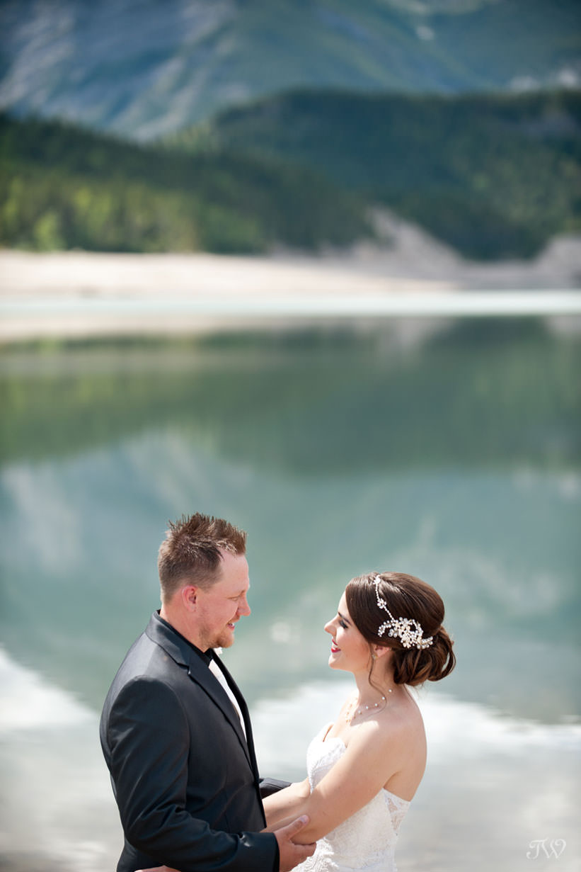 Barrier Lake bride and groom share their best wedding advice Tara Whittaker Photography