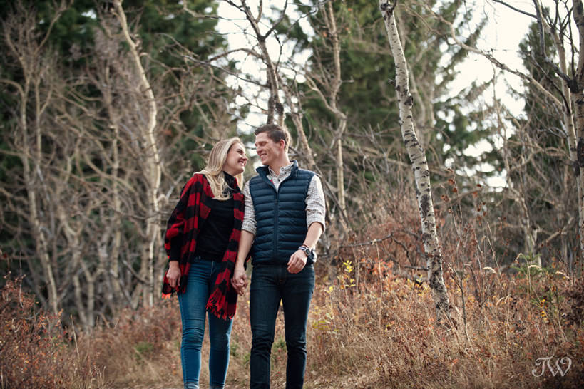 Justine & Geoff's Big Hill Springs engagement session captured by Tara Whittaker Photography