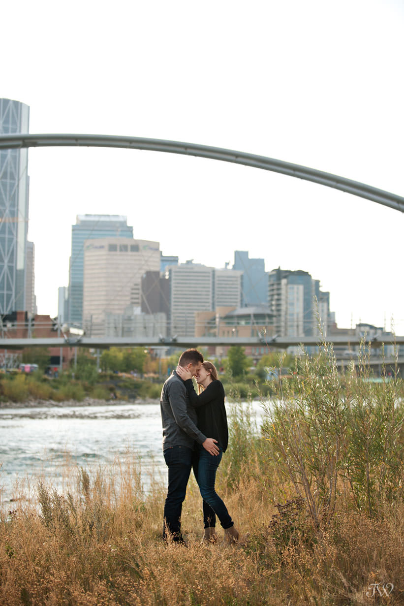 Charissa & Travis at their East Village engagement session captured by Tara Whittaker Photography