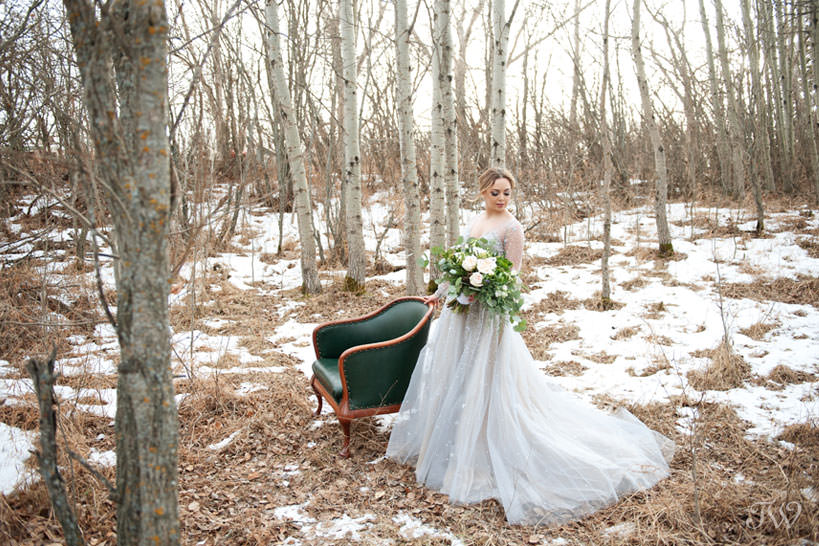 Winter Hayley Paige bride wearing Lumi gown captured by Tara Whittaker Photography