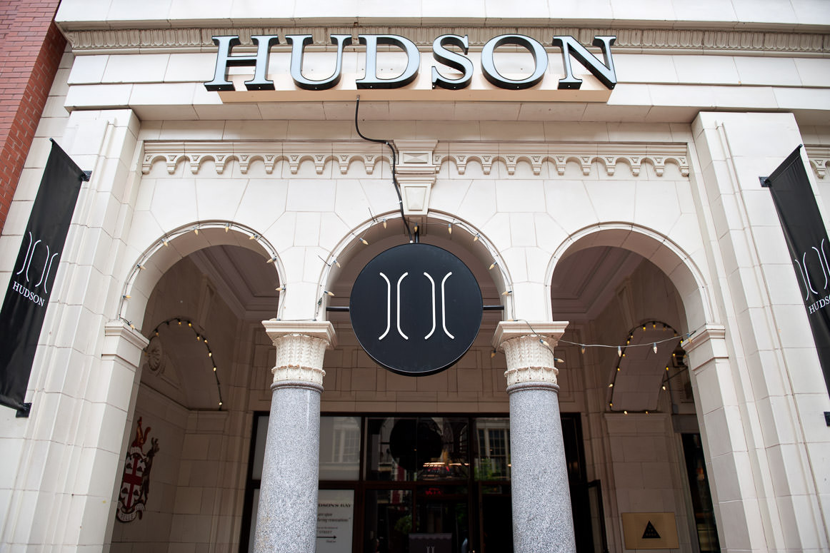 Hudson Bay arches on Stephen Avenue one of the best wedding venues in Calgary