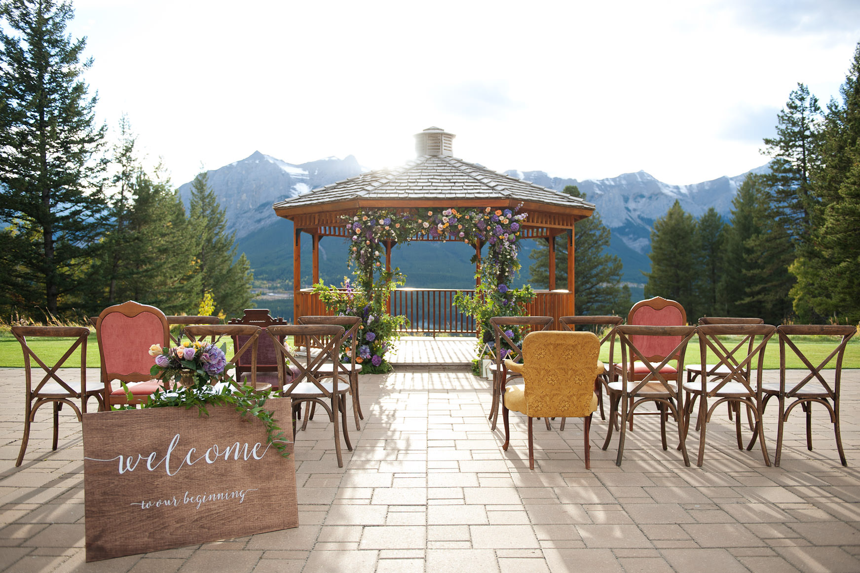 Gazebo at Silvertip is one of the best wedding venues in Calgary and the rockies