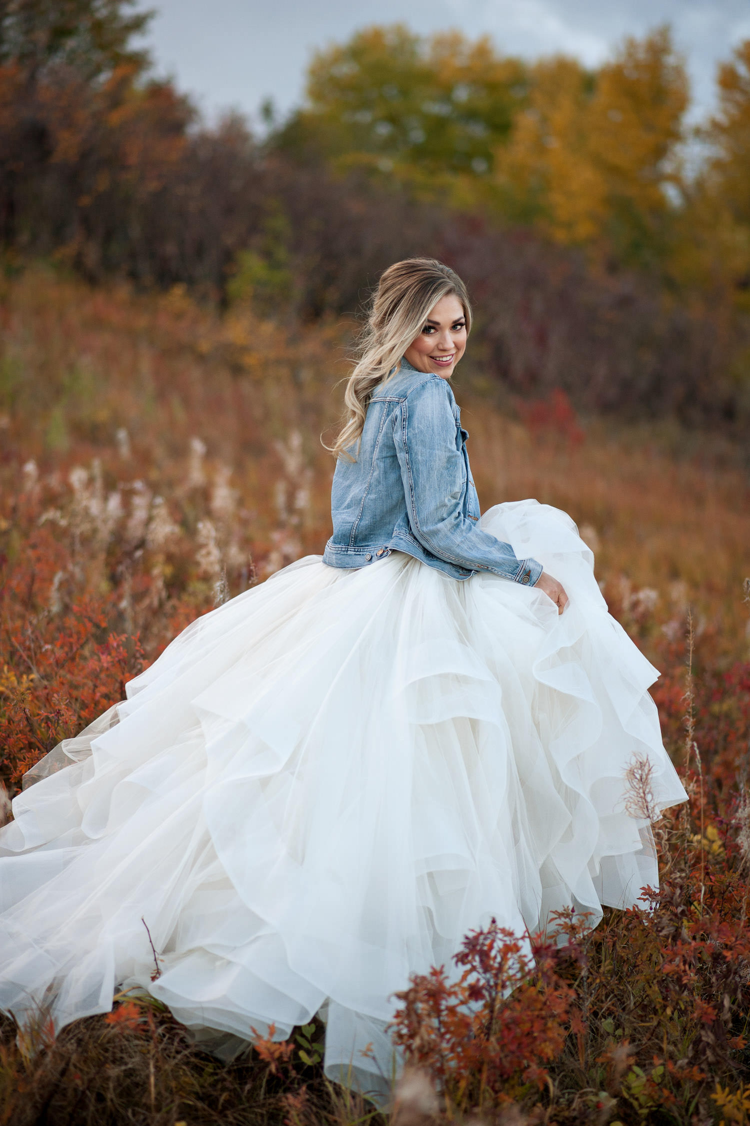 Denim and Hayley Paige fall bridal inspiration captured by Tara Whittaker Photography