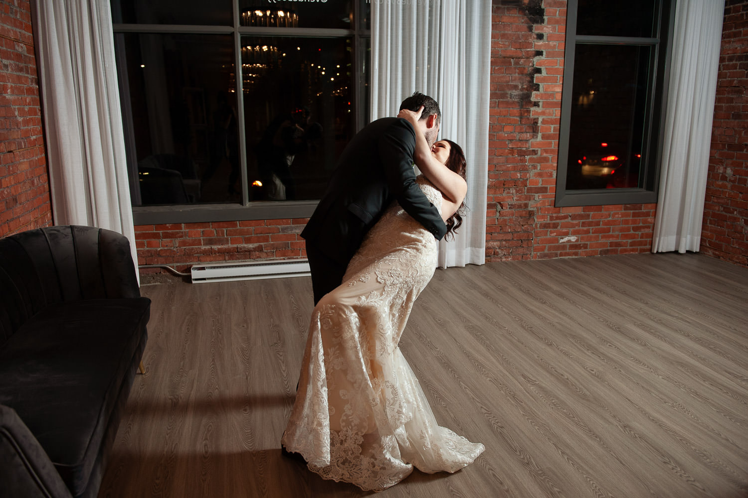 bride and groom dancing at Venue 308 captured by Tara Whittaker Photography