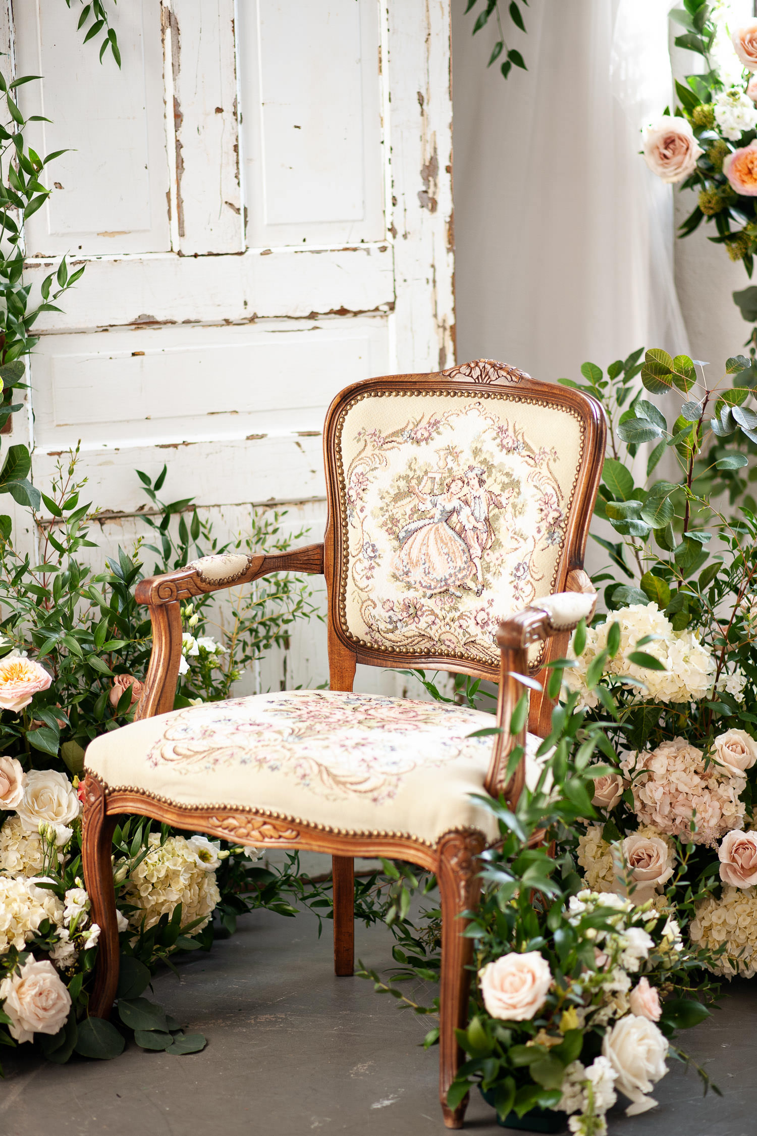 vintage chair from Orange Trunk captured by Tara Whittaker Photography