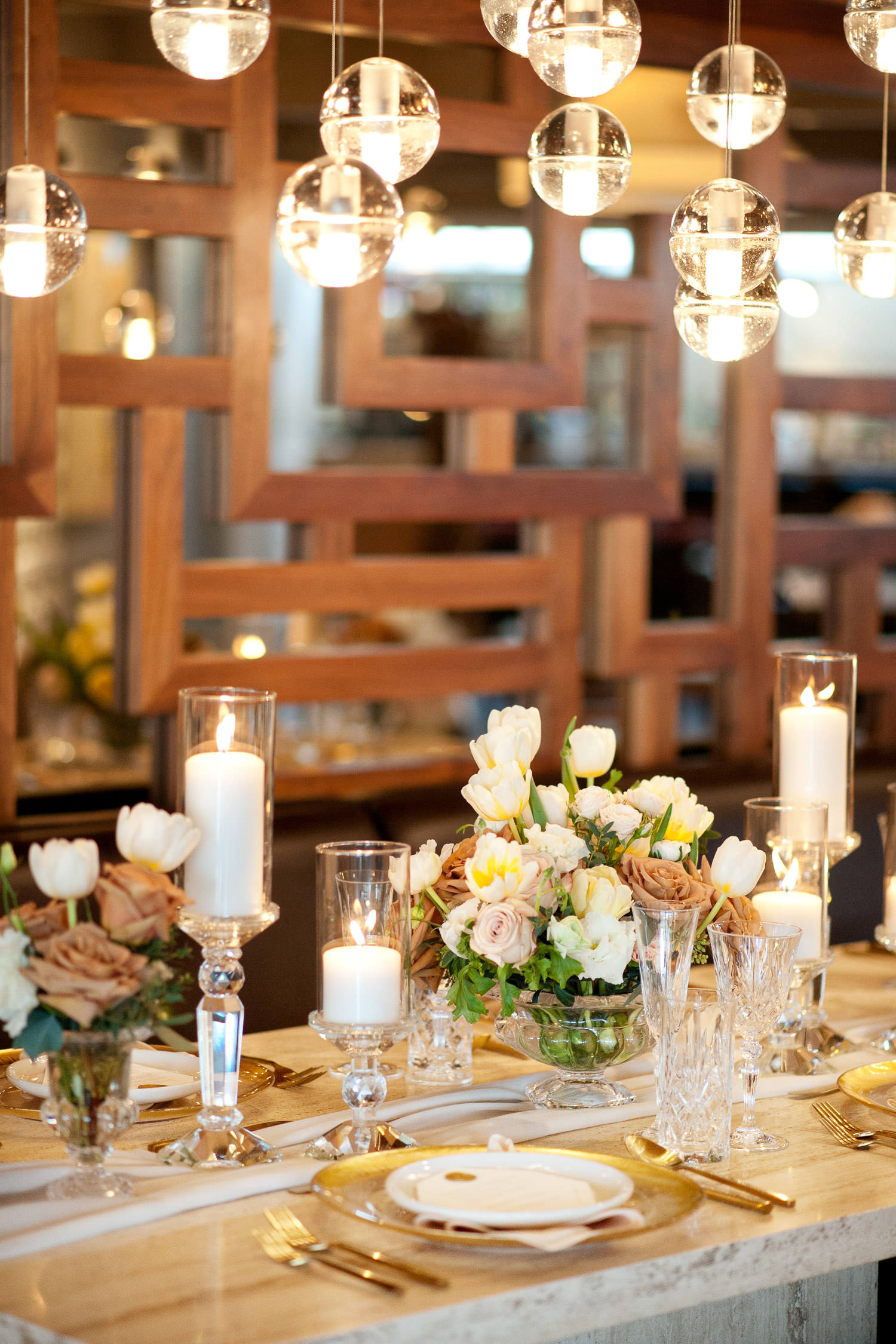 Head table at Alloy Restaurant captured by Tara Whittaker Photography