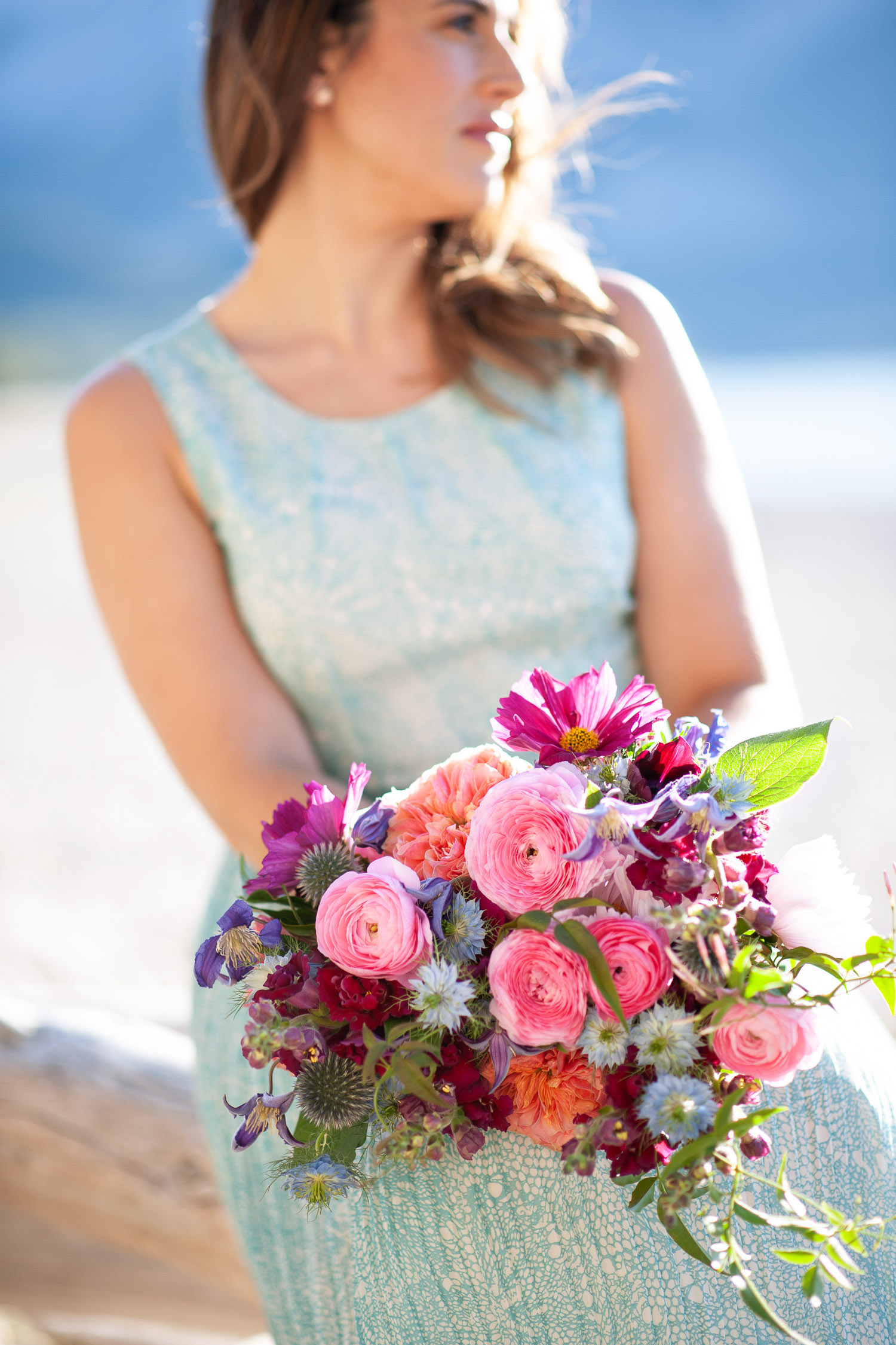 Flowers by Janie captured with a pretty summer bouquet by Tara Whittaker Photography