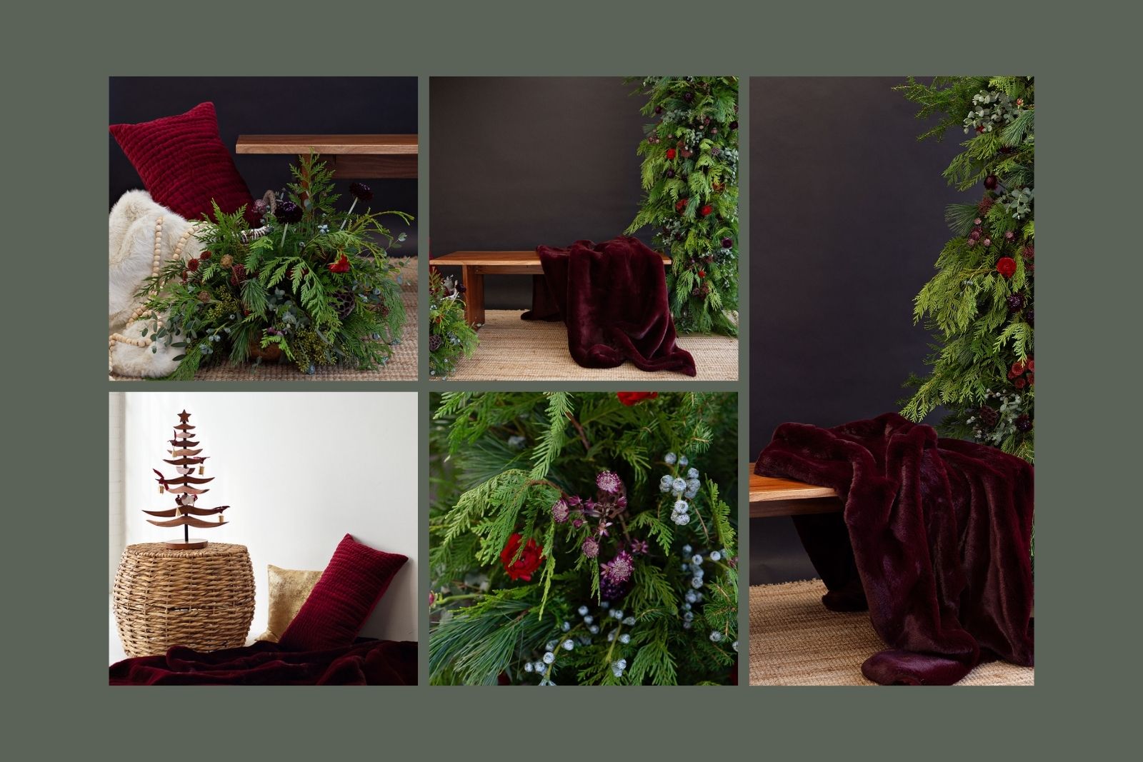 festive set for family mini sessions from Sweet Bloom Floral Design