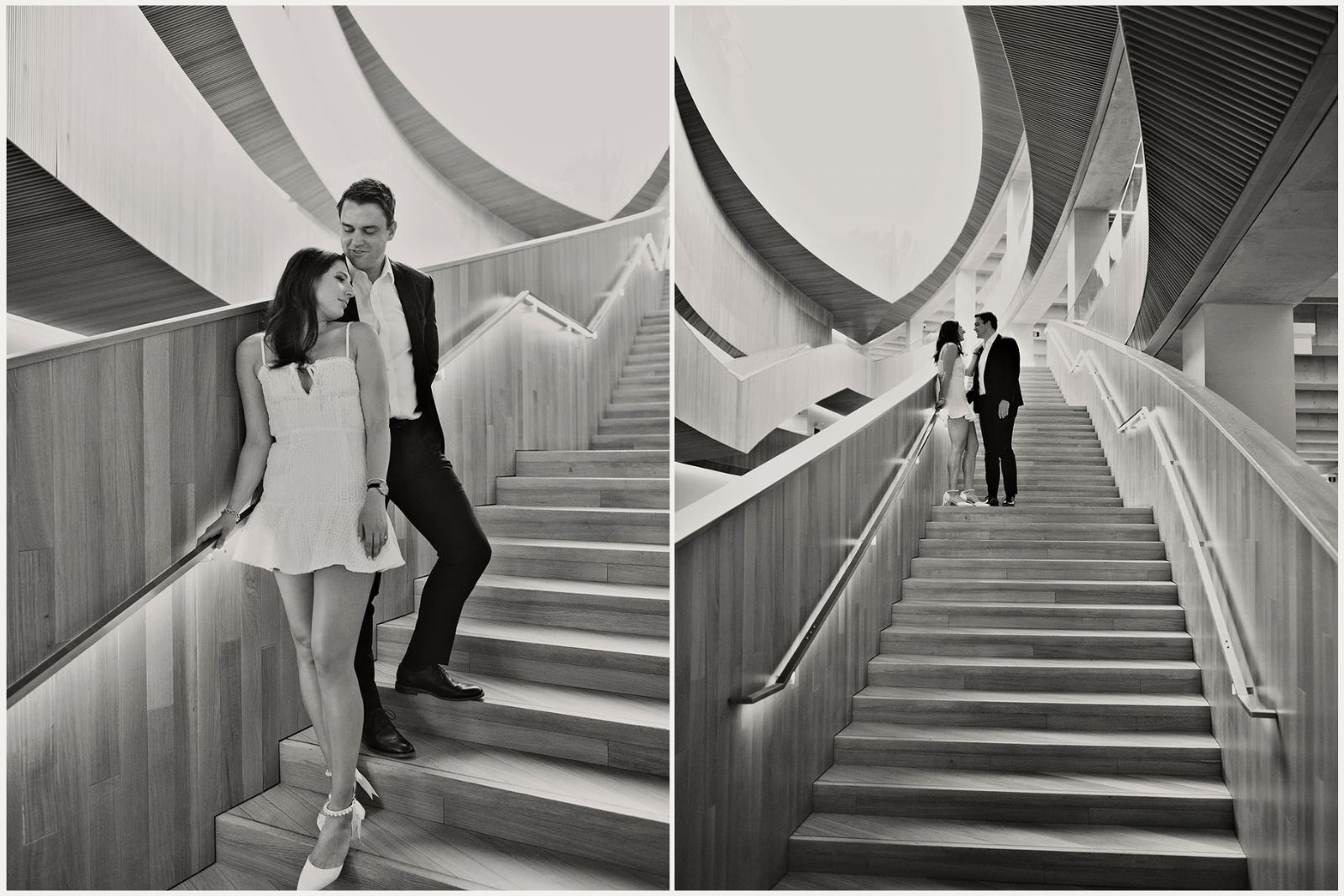 Central Library in Calgary is the perfect indoor location for engagement photos in Calgary with Tara Whittaker Photography