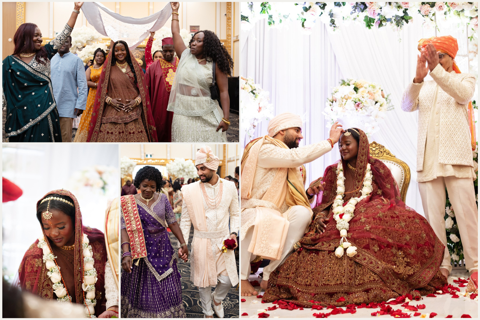 Hindu wedding ceremony at Rio Banquet Hall Calgary captured by Tara Whittaker Photography
