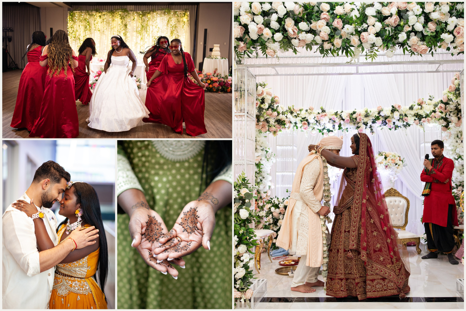 Indian fusion wedding in Calgary with celebrations at The Hudson and Rio Banquet Hall