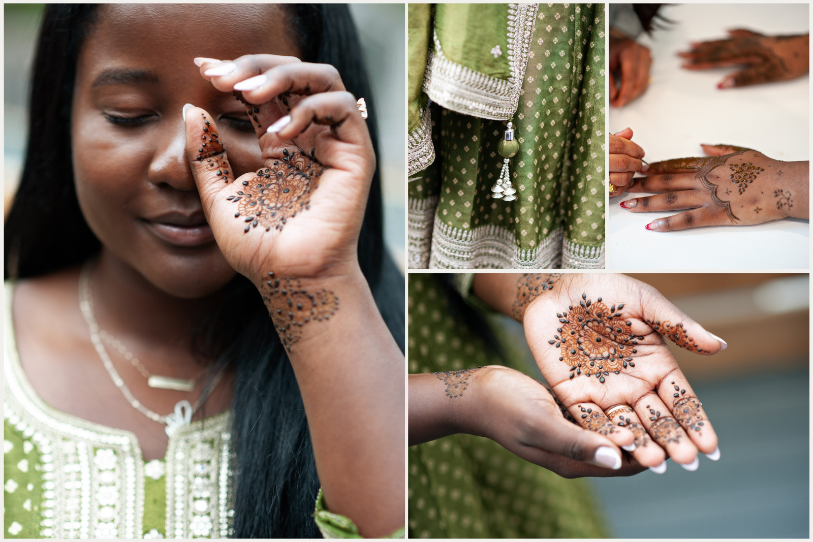 Detail shots of a Bride's mehndi ceremony for Indian Fusion wedding in Calgary