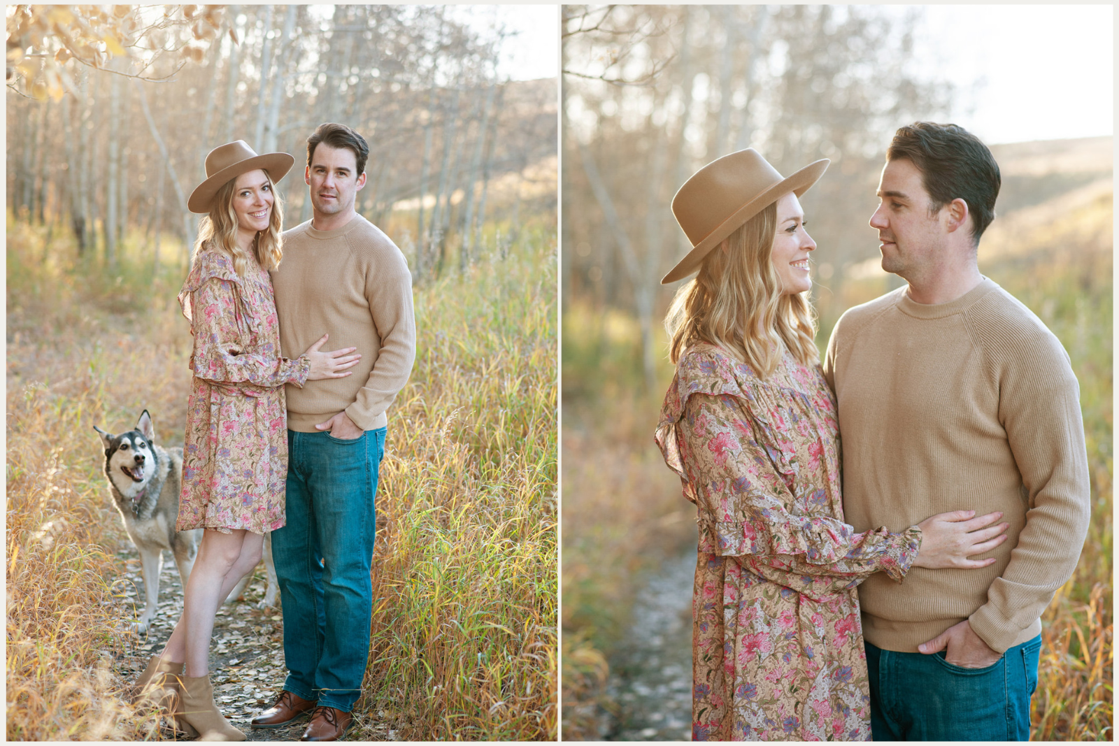 Fall photoshoot in Calgary for couples, captured by Tara Whittaker Photography